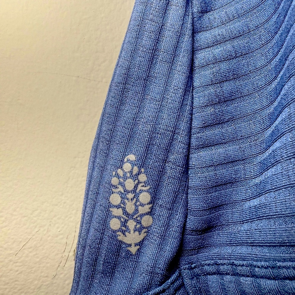 Free People Movement Blue Twist Back Tank Top | Size Small - Picture 3 of 5